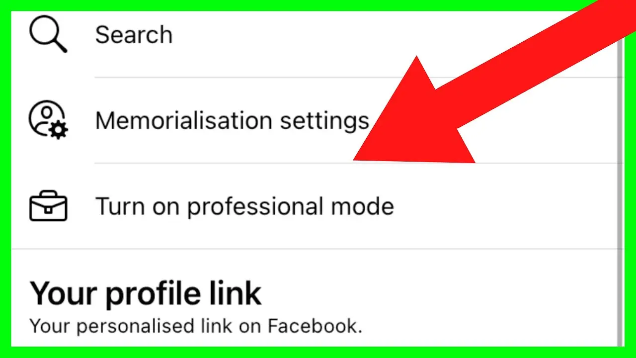 Pindah Ke Mode Profesional Facebook